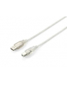 Equip AM-BM kabel USB 2.0, 3m, przeźroczysty, podwójny ekran - nr 2