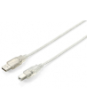 Equip AM-BM kabel USB 2.0, 3m, przeźroczysty, podwójny ekran - nr 4