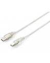 Equip AM-BM kabel USB 2.0, 3m, przeźroczysty, podwójny ekran - nr 5