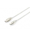 Equip AM-BM kabel USB 2.0, 3m, przeźroczysty, podwójny ekran - nr 6