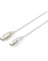 Equip AM-BM kabel USB 2.0, 1m, przeźroczysty, podwójny ekran - nr 11