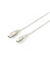 Equip AM-BM kabel USB 2.0, 1m, przeźroczysty, podwójny ekran - nr 3