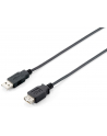 Equip AM-FM przedłużacz USB 2.0, 1.8m, czarny, podwójny ekran - nr 21