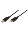 LOGILINK - Kabel USB 3.0 Typ-A męski do Typ-A żeński dł. 3m, czarny - nr 1