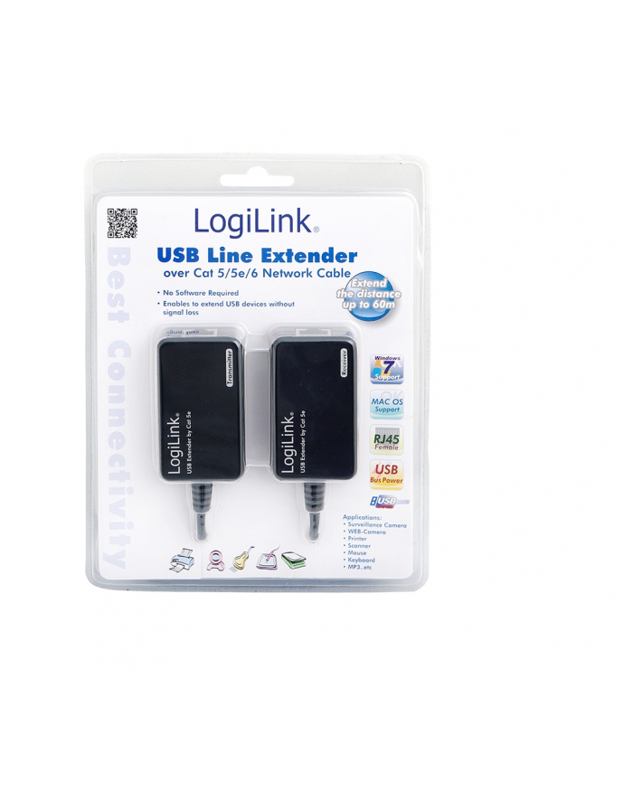 LOGILINK USB extender przez RJ45 do 60m główny