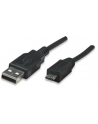 Manhattan Kabel USB 2.0 A-Micro B M/M 1,8m czarny - nr 19