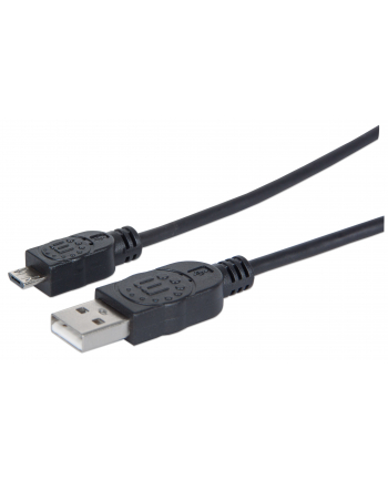 Manhattan Kabel USB 2.0 A-Micro B M/M 1,8m czarny