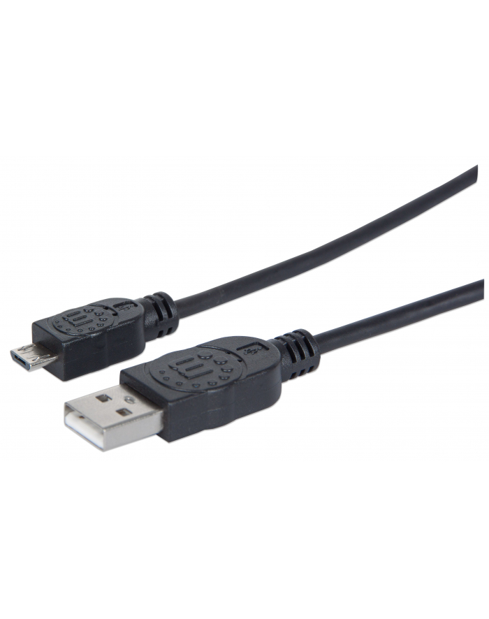 Manhattan Kabel USB 2.0 A-Micro B M/M 1,8m czarny główny