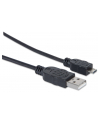 Manhattan Kabel USB 2.0 A-Micro B M/M 1,8m czarny - nr 24