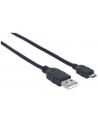 Manhattan Kabel USB 2.0 A-Micro B M/M 0,5m czarny - nr 23