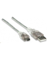 Manhattan Kabel USB 2.0 A-B Mini (Canon) M/M 1,8m srebrny - nr 3