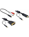 Delock kabel DVI(M) -> HDMI(M) 5M + Audio [minijack(F) -> 2xRCA M/M (CHINCH)] - nr 10