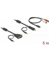 Delock kabel DVI(M) -> HDMI(M) 5M + Audio [minijack(F) -> 2xRCA M/M (CHINCH)] - nr 17