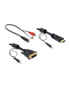 Delock kabel DVI(M) -> HDMI(M) 5M + Audio [minijack(F) -> 2xRCA M/M (CHINCH)] - nr 1