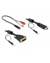 Delock kabel DVI(M) -> HDMI(M) 5M + Audio [minijack(F) -> 2xRCA M/M (CHINCH)] - nr 3