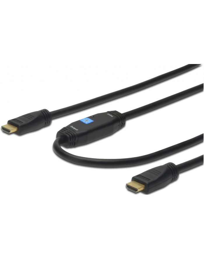 Digitus kabel HDMI Highspeed Ethernet V1.3 3D GOLD A M/M 20.0m ze wzmacniaczem główny