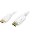 LOGILINK - Kabel Display Port do HDMI, biały 2m - nr 11