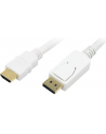 LOGILINK - Kabel Display Port do HDMI, biały 2m - nr 12