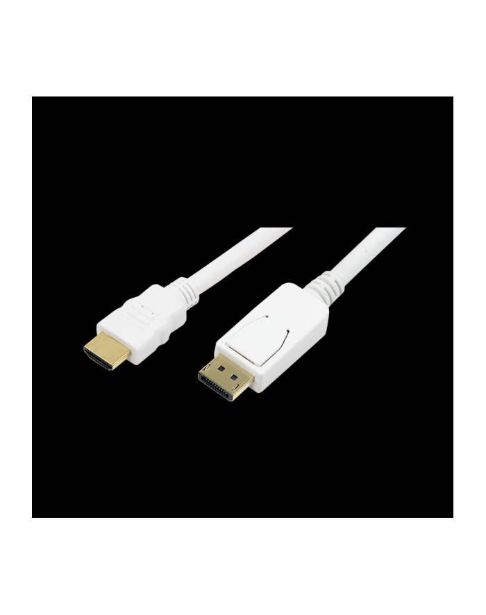 LOGILINK - Kabel Display Port do HDMI, biały 2m główny