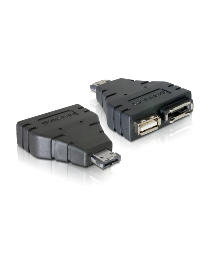 Delock adapter Power Over eSATA -> eSATA + USB 2.0 główny