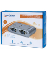 MANHATTAN  Konwerter USB na port szeregowy RS232 DB9M, 4-portowy - nr 41