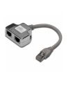 Adapter RJ45  na kablu / 2x gniazdo RJ45 ekran - nr 11