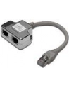 Adapter RJ45  na kablu / 2x gniazdo RJ45 ekran - nr 19