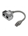 Adapter RJ45  na kablu / 2x gniazdo RJ45 ekran - nr 23