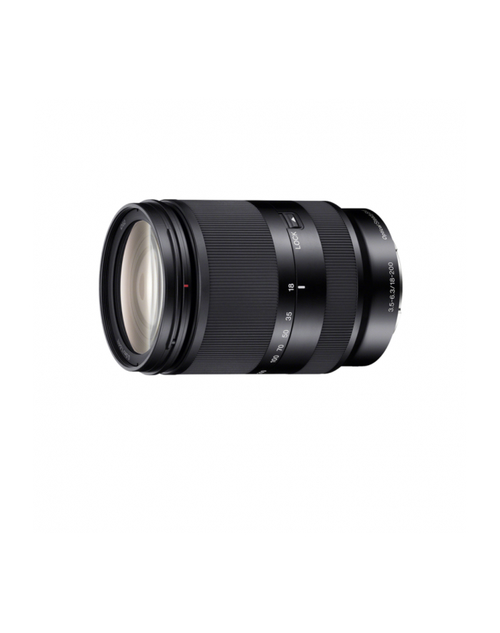 Sony SEL-18200LE Light, kompaktowy teleobiektyw z zoomem 11x zakres i optyczny stabilizator SteadyShot, E18-200mm F3.5-5.6 high magnification zoom lens. główny