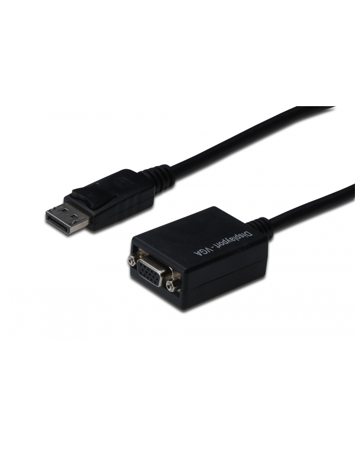 Adapter DisplayPort do VGA, DP/HD15 M/F, 0.15cm główny