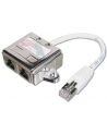 Adapter RJ45  na kablu / 2x gniazdo RJ45 kat.5e - nr 6