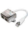 Adapter RJ45  na kablu / 2x gniazdo RJ45 kat.5e - nr 8