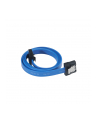 KABEL PROSLIM SATA3 50cm transfer do 6Gb/s Blue - nr 12