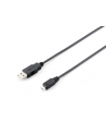 Kabel USB 2.0 Mikro AM-MBM5P 1,8M czarny - nr 1