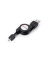 Kabel USB 2.0 Mikro AM-MBM5P 1M zwijak czarny - nr 1