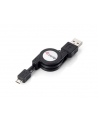 Kabel USB 2.0 Mikro AM-MBM5P 1M zwijak czarny - nr 2