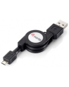 Kabel USB 2.0 Mikro AM-MBM5P 1M zwijak czarny - nr 4
