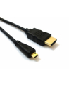 Kabel HDMI 1.4 - micro HDMI, dl.2m pozłacany - nr 2