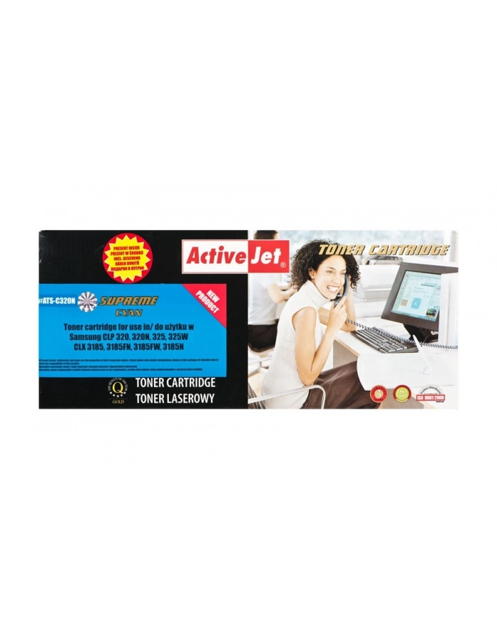 TONER ACTIVEJET SAMSUNG CLP-320  1K CYAN  ATS-C320N główny
