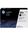 Toner HP czarny 80X Dual pak do LJ Pro 400 M401/M425, CF280XD<br>[CF280XD] - nr 13