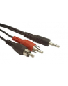 GEMBIRD Kabel audio 3,5mm Jack - RCA (2x Cinch) 1,5m (M/M, stereo) - nr 6