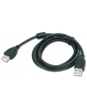 GEMBIRD Kabel USB 2.0 A-A 3m Premium (czarny, ferrytowe, pozłacane styki) - nr 1