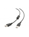 GEMBIRD Kabel USB 2.0 A-A 3m Premium (czarny, ferrytowe, pozłacane styki) - nr 2