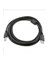 GEMBIRD Kabel USB 2.0 A-A 3m Premium (czarny, ferrytowe, pozłacane styki) - nr 4