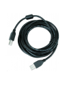 GEMBIRD Kabel USB 2.0 A-B 5m Premium (czarny, ferrytowe, pozłacane styki) - nr 1