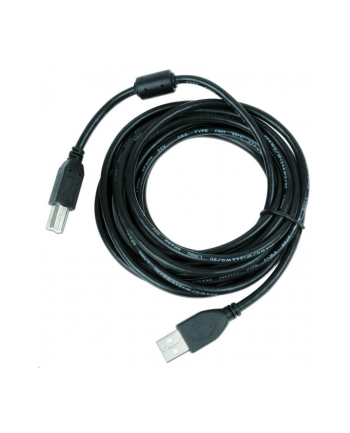 GEMBIRD Kabel USB 2.0 A-B 5m Premium (czarny, ferrytowe, pozłacane styki)