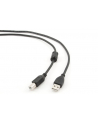 GEMBIRD Kabel USB 2.0 A-B 5m Premium (czarny, ferrytowe, pozłacane styki) - nr 2