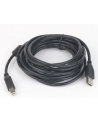 GEMBIRD Kabel USB 2.0 A-B 5m Premium (czarny, ferrytowe, pozłacane styki) - nr 3