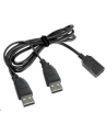 GEMBIRD Kabel USB 2.0 A-A 1m DUAL (dodatkowe zasilanie) - nr 1