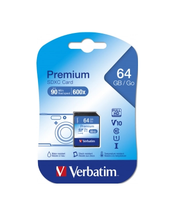 VERBATIM SDXC Memory Card Class 10 64GB , UHS-1
